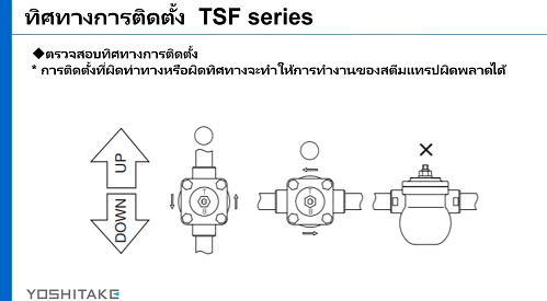 Precaution for installation of TSF series (Thai Language)